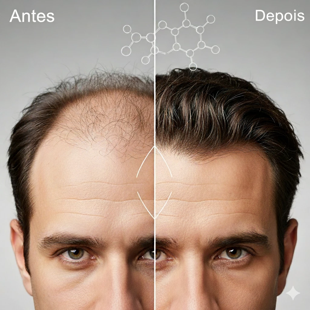 Minoxidil Manipulado Funciona? O Guia Completo Sobre Queda de Cabelo, Barba e Efeitos Colaterais