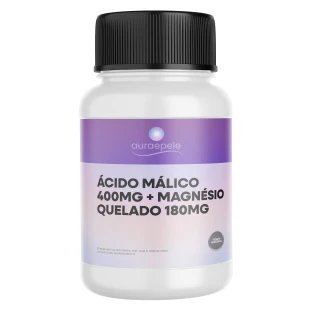 Ácido Málico 400mg + Magnésio Quelado 180mg | 90 cápsulas