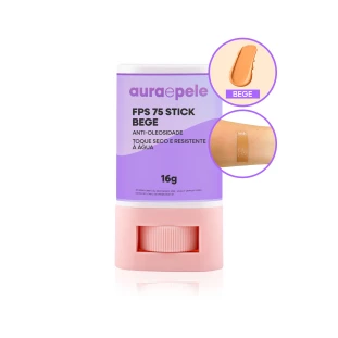 FPS 75 Stick Bege | Anti-oleosidade / Toque seco e resistente à água | 16g