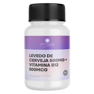 Levedo de Cerveja 500mg +  Vitamina B12 500mcg
