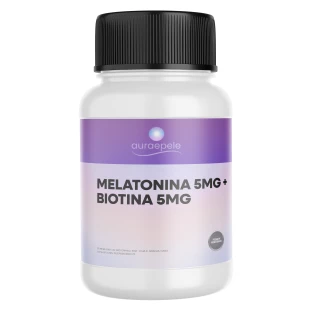 Melatonina 5mg + Biotina 5mg