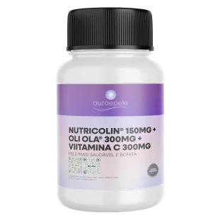 Nutricolin® 150mg + Oli Ola® 300mg + VIitamina C 300mg (Pele mais Saudável e Bonita)