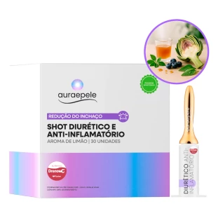 Shot Diurético e Anti-inflamatório | Aroma Limão | 30 unidades