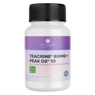 Teacrine® 80mg + Peak O2® 1g (Melhora Energia e Desempenho Físico)